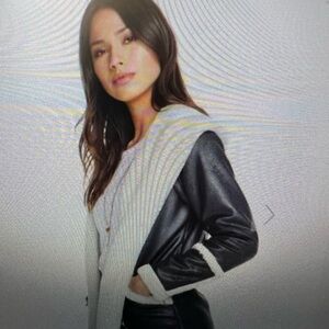 Chaser Black and Cream Teddy Jacket